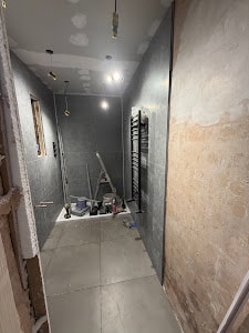 Bathroom renovation Watford — under construction